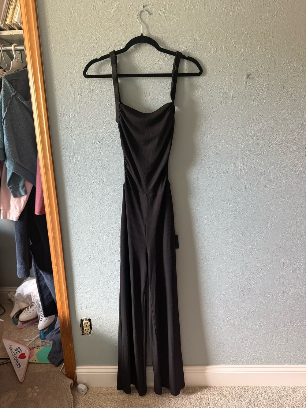 Lulu's Black Cowl-Neck Wide-Leg Jumpsuit